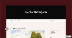 Desktop Screenshot of debrathompson.wordpress.com