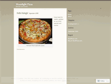 Tablet Screenshot of moonlightpizza.wordpress.com
