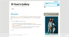 Desktop Screenshot of parkheehyunii.wordpress.com