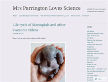 Tablet Screenshot of mrsparringtonlovesscience.wordpress.com