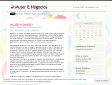 Tablet Screenshot of mujerynegocios.wordpress.com