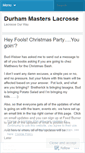 Mobile Screenshot of durhammasters.wordpress.com