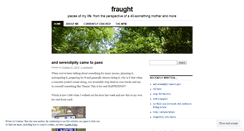 Desktop Screenshot of fraught.wordpress.com