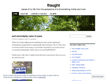 Tablet Screenshot of fraught.wordpress.com