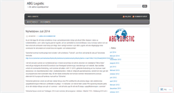 Desktop Screenshot of abglogistic.wordpress.com