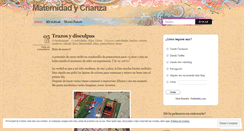 Desktop Screenshot of maternidadycrianza.wordpress.com