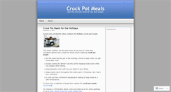 Desktop Screenshot of crockpotmeals.wordpress.com