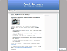 Tablet Screenshot of crockpotmeals.wordpress.com