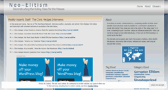 Desktop Screenshot of neoelitism.wordpress.com