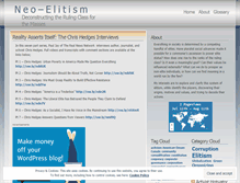 Tablet Screenshot of neoelitism.wordpress.com