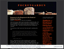 Tablet Screenshot of pocketgarden.wordpress.com