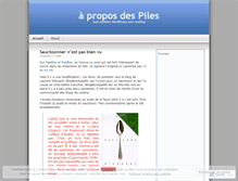 Tablet Screenshot of piles.wordpress.com