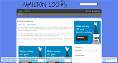 Desktop Screenshot of hamilton100.wordpress.com