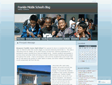 Tablet Screenshot of franklinmiddleschool.wordpress.com