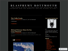 Tablet Screenshot of blasphemyrottmouth.wordpress.com