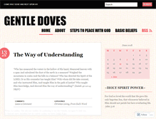 Tablet Screenshot of gentledoves.wordpress.com