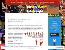 Tablet Screenshot of jovenstropicalistas1c.wordpress.com