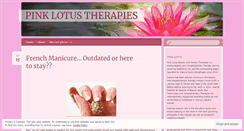 Desktop Screenshot of pinklotustherapies.wordpress.com