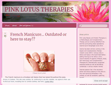 Tablet Screenshot of pinklotustherapies.wordpress.com