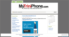 Desktop Screenshot of mytriniphone.wordpress.com