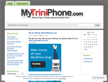 Tablet Screenshot of mytriniphone.wordpress.com