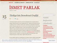 Tablet Screenshot of ismetparlak.wordpress.com