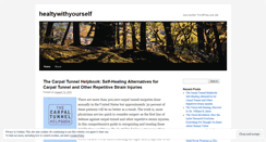 Desktop Screenshot of healtywithyourself.wordpress.com