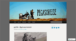 Desktop Screenshot of pegasoreise.wordpress.com