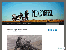 Tablet Screenshot of pegasoreise.wordpress.com