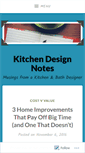 Mobile Screenshot of kitchendesignnotes.wordpress.com