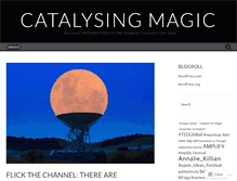 Tablet Screenshot of catalystformagic.wordpress.com