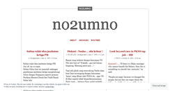 Desktop Screenshot of no2umno.wordpress.com