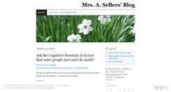 Desktop Screenshot of mrsasellers.wordpress.com