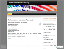 Tablet Screenshot of diccionariomaestros.wordpress.com