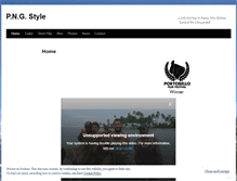 Tablet Screenshot of pngstyle.wordpress.com