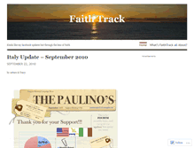Tablet Screenshot of faithtrack.wordpress.com