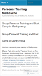 Mobile Screenshot of personaltrainingmelbourne.wordpress.com