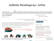 Tablet Screenshot of juliettehemingway.wordpress.com