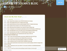 Tablet Screenshot of elizabethsolma.wordpress.com