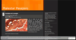 Desktop Screenshot of malestarpasajero.wordpress.com