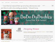 Tablet Screenshot of bobobabushka.wordpress.com