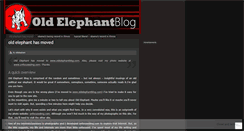 Desktop Screenshot of oldelephant.wordpress.com