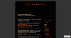 Desktop Screenshot of cheappaper.wordpress.com