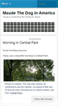 Mobile Screenshot of maudethedog.wordpress.com