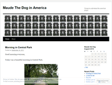 Tablet Screenshot of maudethedog.wordpress.com