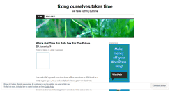 Desktop Screenshot of fixingourselves.wordpress.com