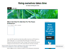Tablet Screenshot of fixingourselves.wordpress.com