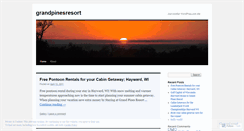 Desktop Screenshot of grandpinesresort.wordpress.com