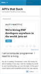 Mobile Screenshot of apisuckage.wordpress.com