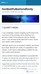 Mobile Screenshot of footballfutballandfooty.wordpress.com